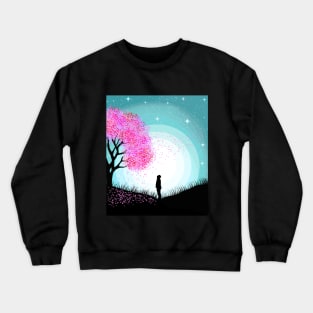 Lonely night sky Crewneck Sweatshirt